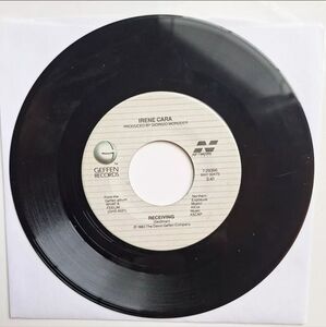 45 Irene Cara - The Dream / The Dream On Geffen Records DC CAB MOVIE THEME